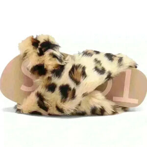 TOMS  Susie Eva Leopard Slippers size 7